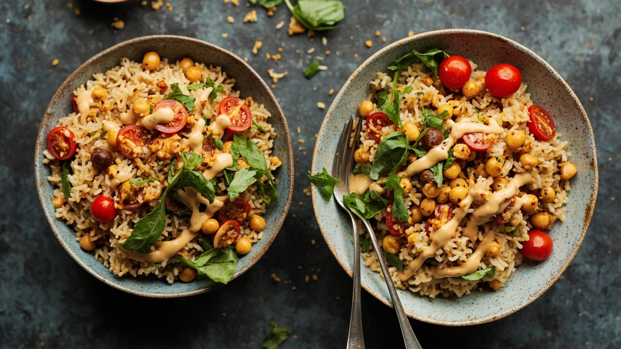 Golden Chickpea & Herbed Couscous Bowls