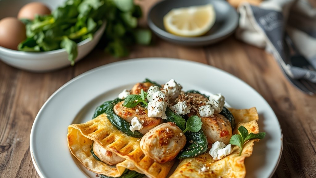Greek Spanakorizo with Chicken, Spinach & Feta