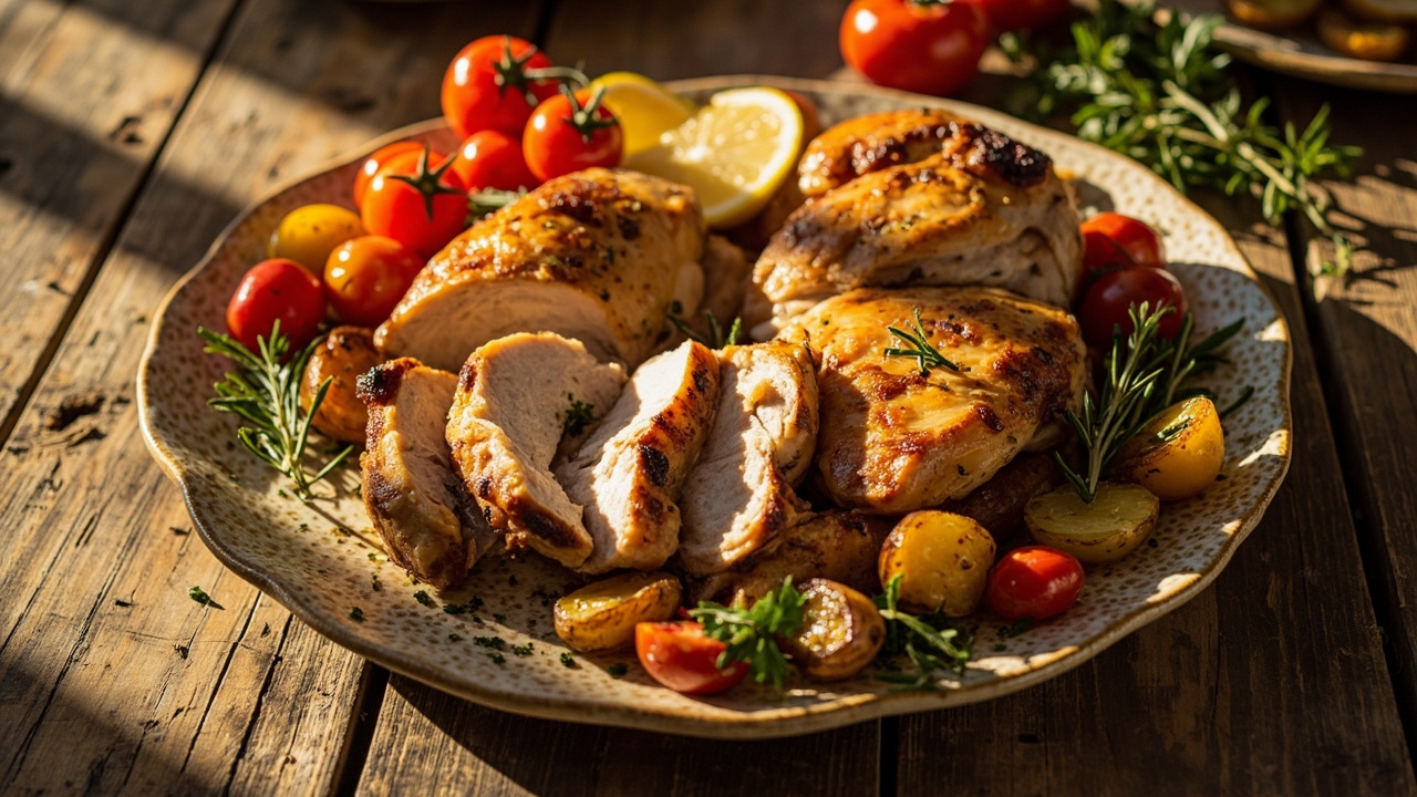 Lemon Herb Roasted Chicken Breast