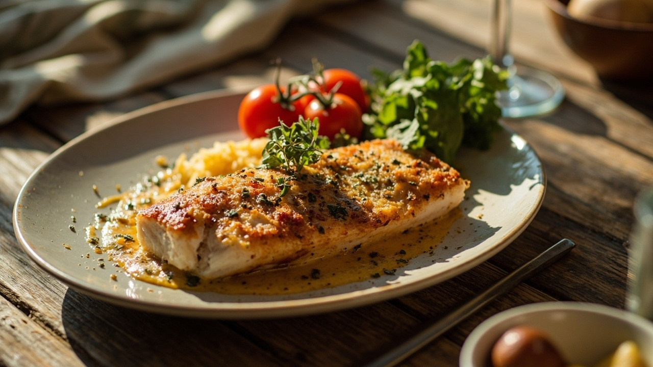 Mediterranean Baked Cod with Tomatoes, Capers & Olives