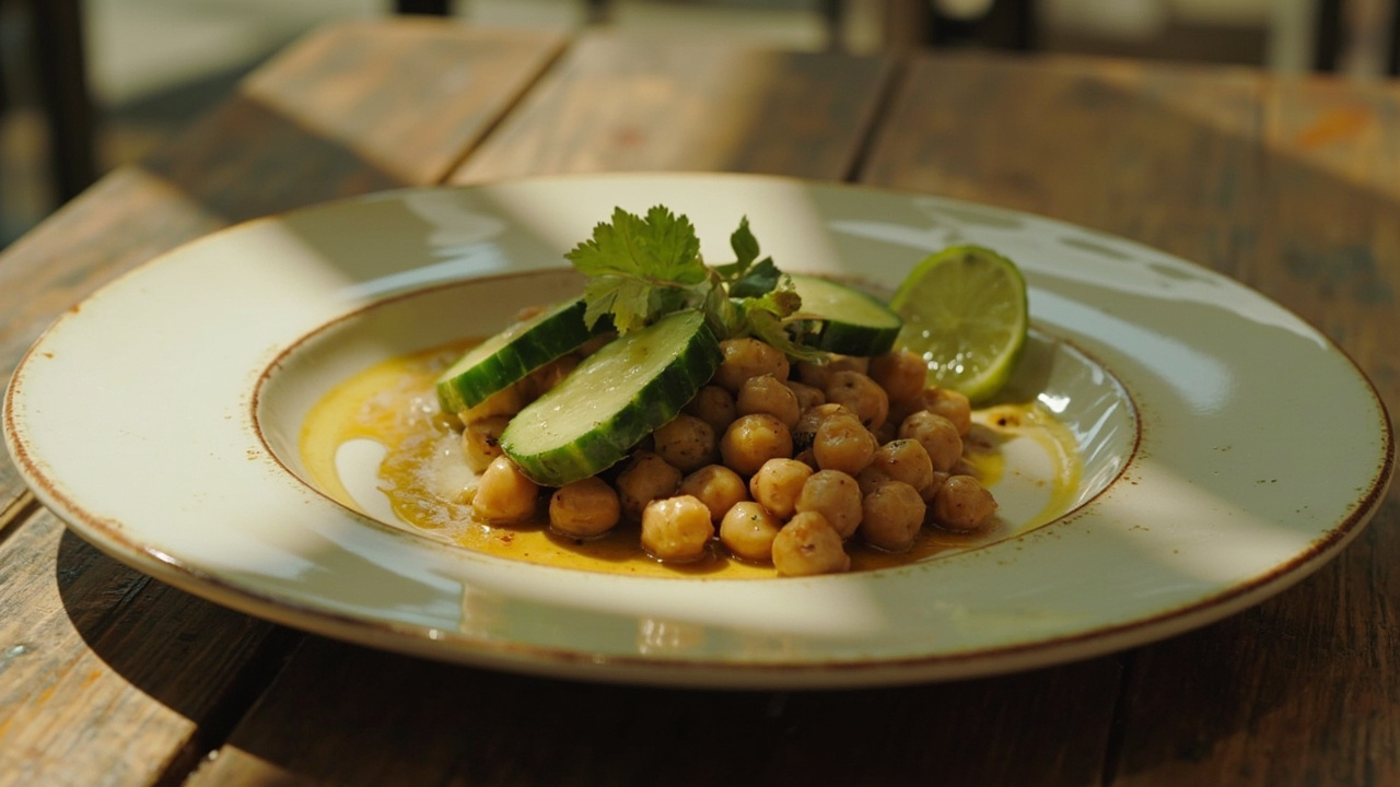 Mediterranean Chickpea and Cucumber Salad with Lemon-Tahini Dressing